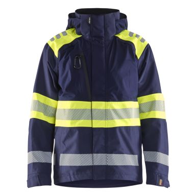 Blåkläder 442019778933XS Skalljakke varsel, marineblå/gul