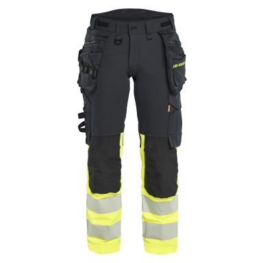 Blåkläder 702516489933C34 Arbejdsbuks advarsels-, sort/gul