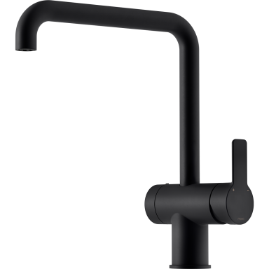 Mora LYNX 344071.12 Keittiöhana astianpesukoneen sulkuventtiilillä, U-juoksuputki, 3/8", mattamusta