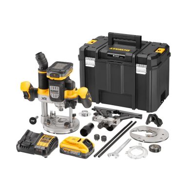 Dewalt DCW620H2-QW Håndoverfres med batteri og lader
