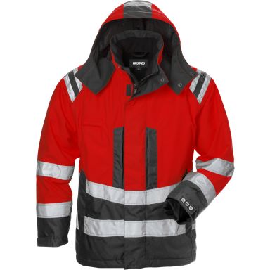Fristads 4037 GTT Jacka varsel/svart/röd, för dam