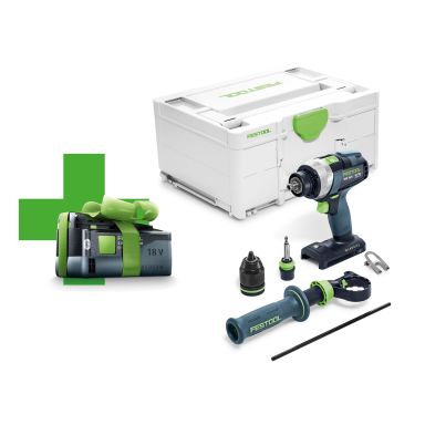 Festool QUADRIVE TDC 18/4 I-Basic-5,0 Skrutrekker med batteri