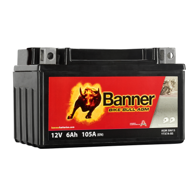 Banner Bike Bull AGM 50615 Startbatteri 12V, 6 Ah
