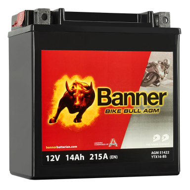 Banner Bike Bull AGM 51422 Startbatteri 12V, 14 Ah