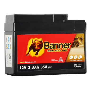 Banner Bike Bull GEL GEL50301 Startbatteri 12V, 3 Ah
