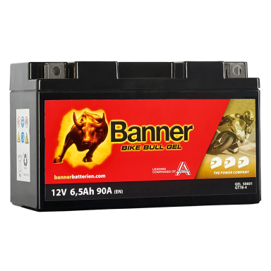 Banner Bike Bull GEL GEL50601 Startbatteri 12V, 6 Ah