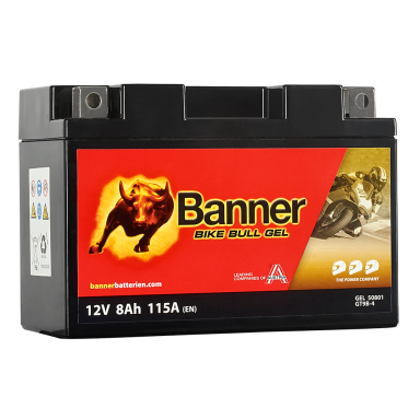 Banner Bike Bull GEL GEL50801 Startbatteri 12V, 8 Ah