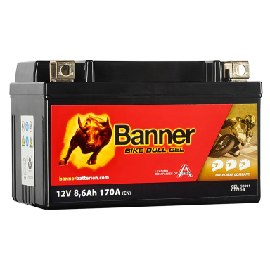 Banner Bike Bull GEL GEL50901 Startbatteri 12V, 9 Ah