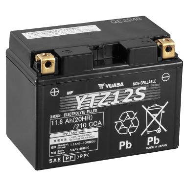 Yuasa YTZ12S Startbatteri 12V, 11,6 Ah