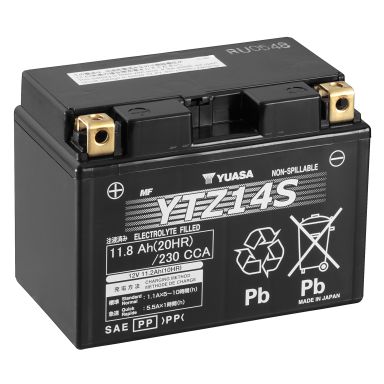 Yuasa YTZ14S Startbatteri 12V, 11,8 Ah