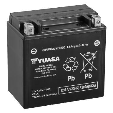 Yuasa YTX14L-BS Startbatteri 12V, 12,6 Ah