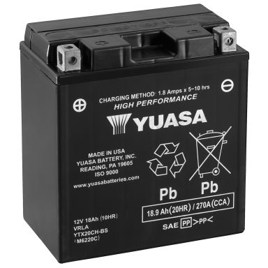 Yuasa YTX20CH-BS Startbatteri 12V, 18,9 Ah