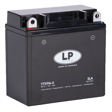 LP Batteries LPYTX9A-4 Startbatteri 12V, 9 Ah