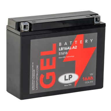 LP Batteries LPGB16AL-A2 Startbatteri 12V, 16 Ah