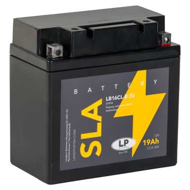 LP Batteries LPYB16CL-B Startbatteri 12V, 19 Ah