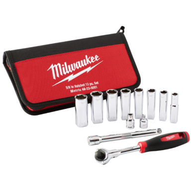 Milwaukee 541069 Hylsnyckelsats 12 delar