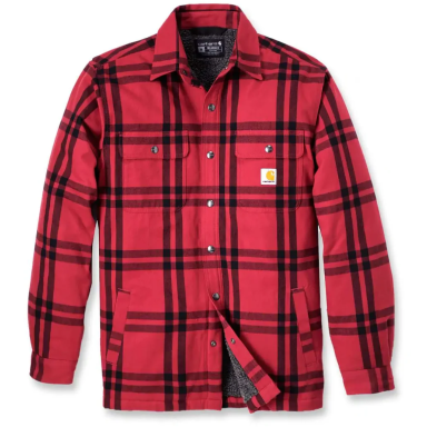 Carhartt 106354R99-L Flanellskjorta röd/svart