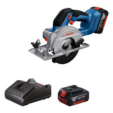 Bosch GKS 18V-51 Akkupyörösaha akkujen ja laturin kanssa