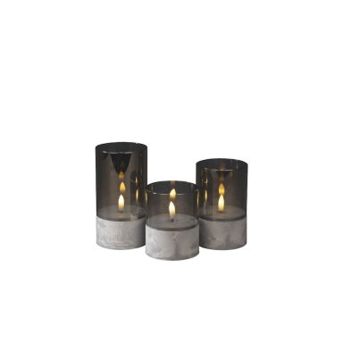 Konstsmide 1819-300 Lyslygte LED, 3 stk.