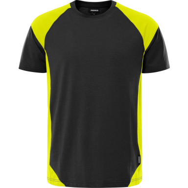 Fristads 7046 GTM T-shirt sort/gul