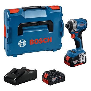 Bosch GDR 18V-125 Akkuiskuruuvinväännin akkujen ja laturin kanssa