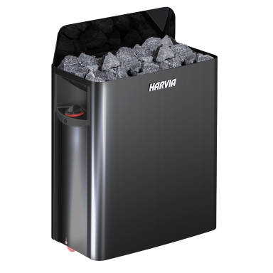 Harvia The Wall SW80 Saunaaggregat sort stål