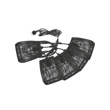 PR Home Flex Out 1216503-7018 Lysslynge 650 cm, 5 lampeholdere, svart