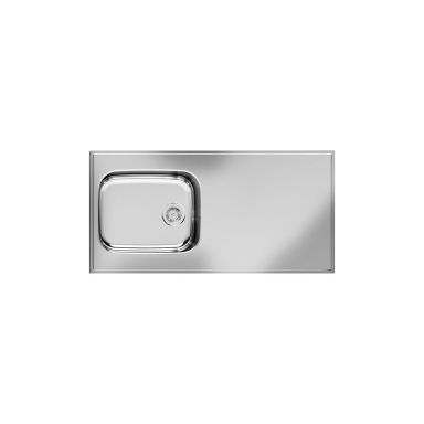 Purus Basic F PBF-1200 Pesupöytä 1200x600x30 mm, käännettävä, ruostumaton teräs