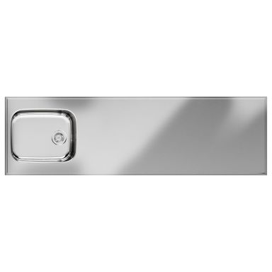 Purus Basic F PBF-2000 Pesupöytä 2000x600x30 mm, käännettävä, ruostumaton teräs