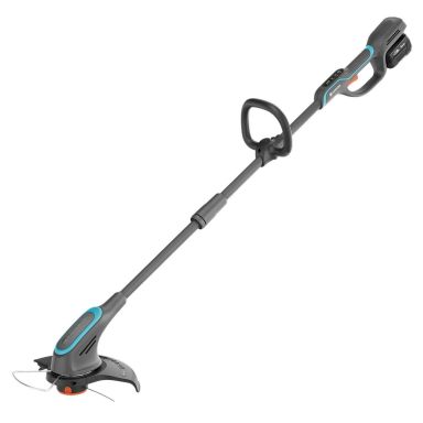 Gardena PowerTrim Akkutrimmeri akun ja laturin kanssa