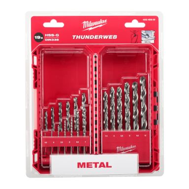 Milwaukee 4932493869 Metallborrsats 19 delar
