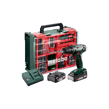 Metabo BS18 Akkuporakone akkujen ja laturin kanssa