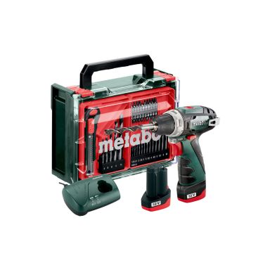 Metabo 600080710 Akkuporakone akkujen ja laturin kanssa