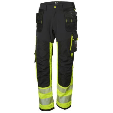 Helly Hansen Workwear ICU 77471-369 Vyötäröhousut huomioväri, musta/keltainen