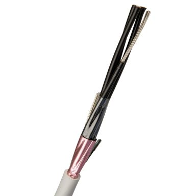Nexans 16210398-898-00 Styrkabel FQAR-G, 24x0.5mm², 250V, ljusgrå, 1 m