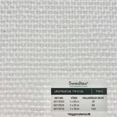 Swedtex G135 Glasfiberväv lågstruktur, 1x25 m