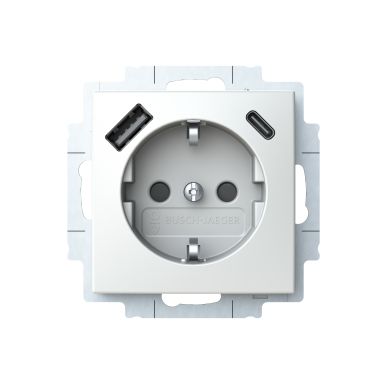 ABB Saga 20 EUCB2USBAC-916-500 Vägguttag 1-vägs, USB-A+C