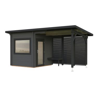 Palmako Sanna Bastu 10,5 m², Invändig 4,1 m², grå + antracit
