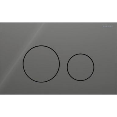 Geberit Sigma 40 Round Spolplatta glas