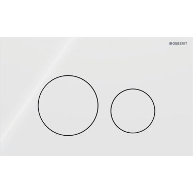 Geberit Sigma 40 Round Spyltplate glass