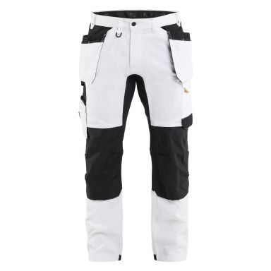 Blåkläder 177018321099C50 Arbetsbyxa vit/svart