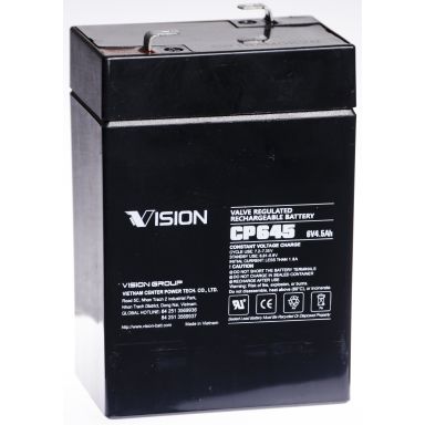 Vision CP645 Batteri 6V, 4,5 Ah