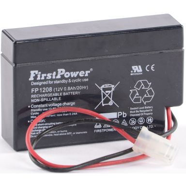 First Power FP1208 Batteri 12V, 0,8 Ah