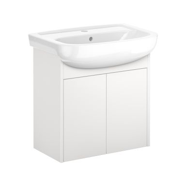 Gustavsberg Graphic Base GB71GBVC60AGWB Kommodpaket med dörrar, 55 cm, vit