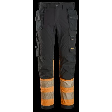Snickers Workwear 6231 Midjebyxa svart/orange