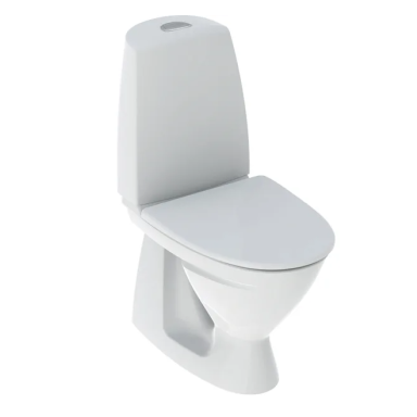 Ifö Sign 6860 Toilet med S-lås, dobbelt flush, til limning