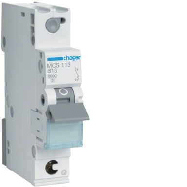 Hager MCS113 Miniatyrbryter 1-polet, 6 kA, C-karakteristikk