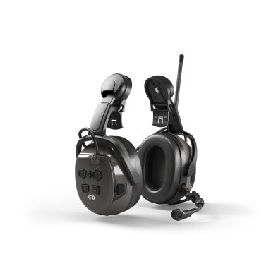Hellberg Synergy DR Hörselskydd med hjälmfäste, Bluetooth, radio, medhörning