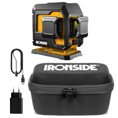 Ironside 103850 Linjalaser vihreä laser, 3 linjaa