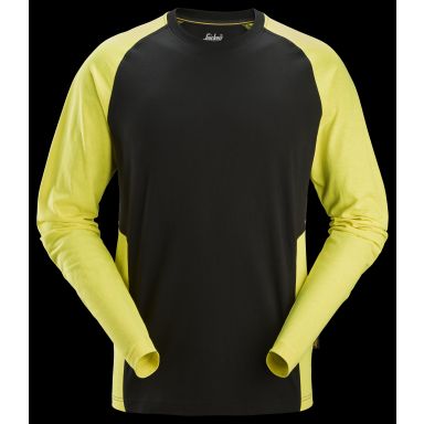 Snickers Workwear 2450-0467 T-shirt sort/neongul